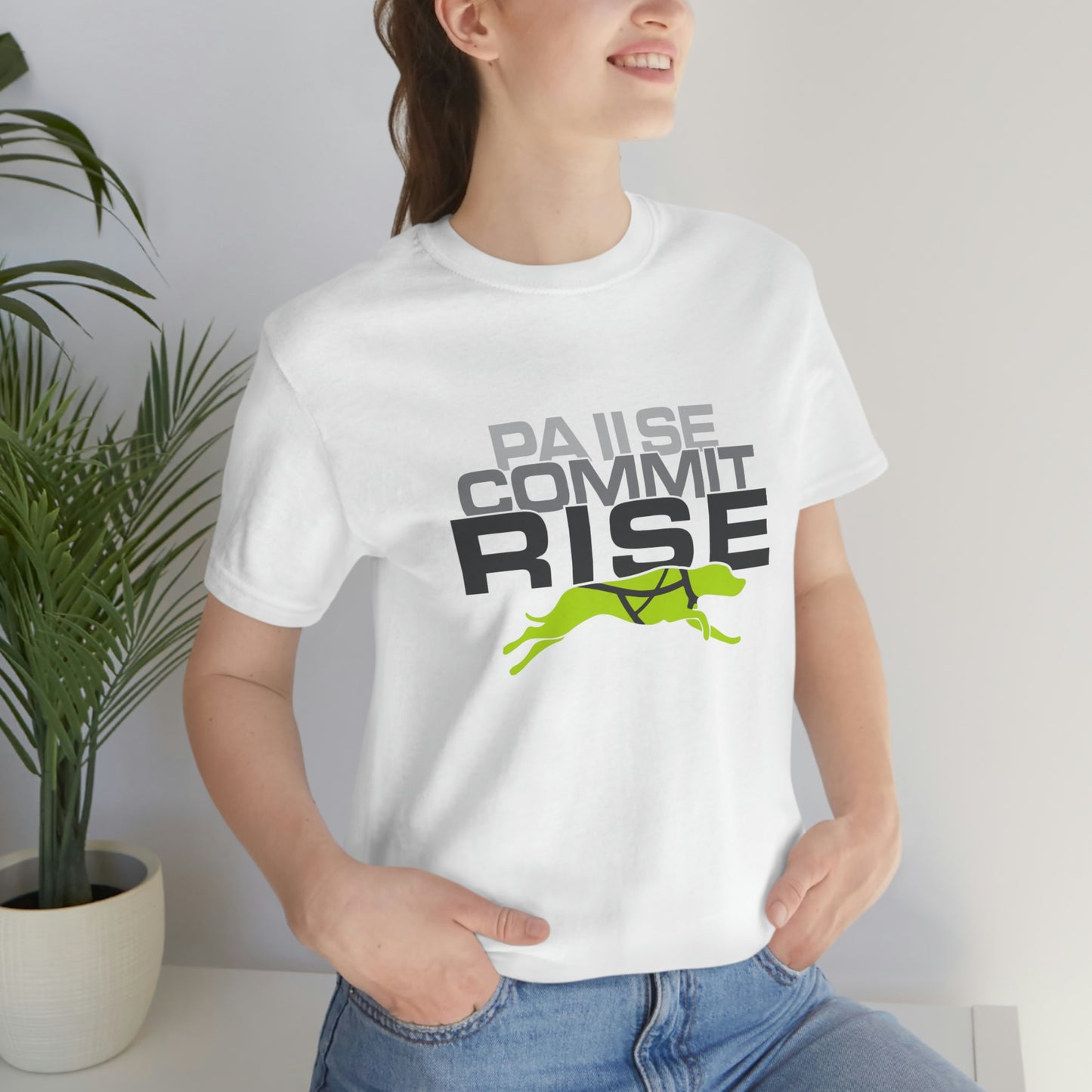 Pause Commit Rise Official Advanced Performance Canine Short Sleeve Tee