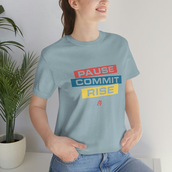 Pause Commit Rise Official Advanced Performance Short Sleeve Tee