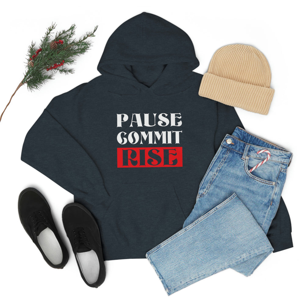 
                      
                        Pause Commit Rise Official Advanced Performance Unisex Heavy Blend™ Hooded Sweatshirt
                      
                    