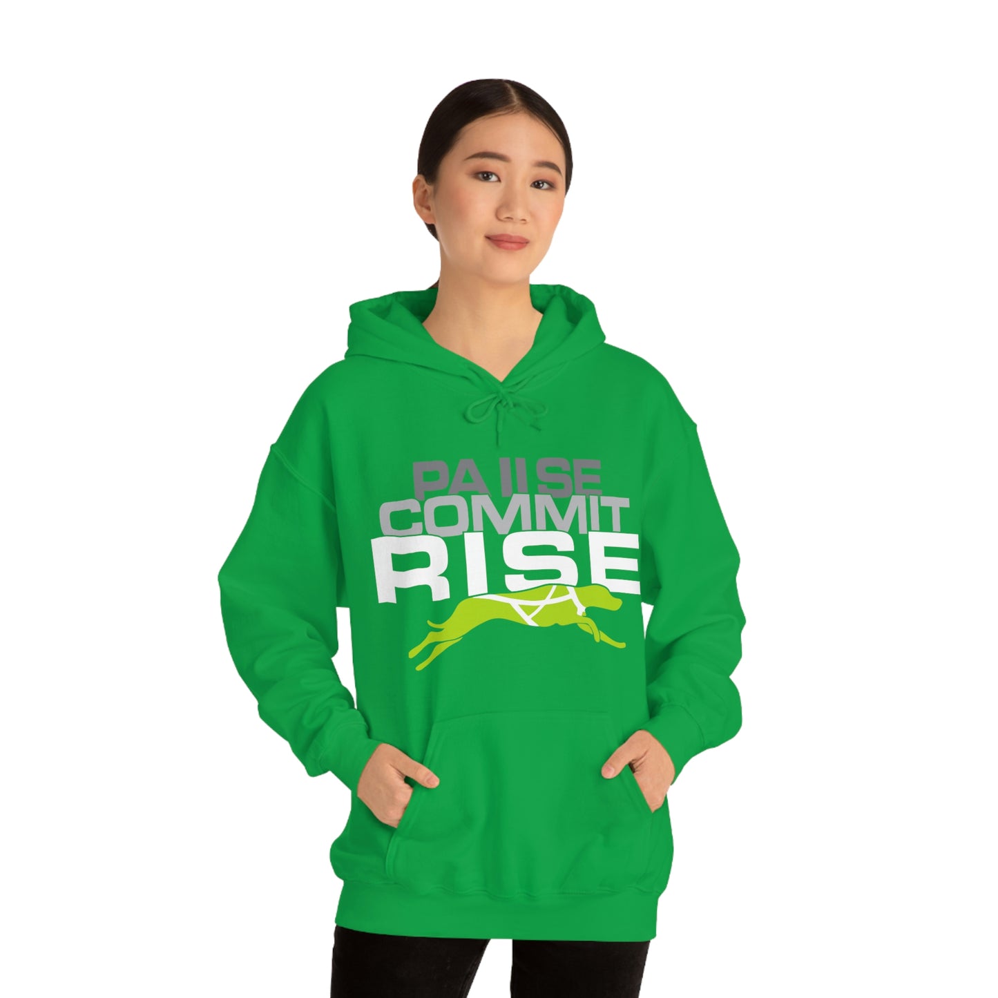 Pause Commit Rise Official Advanced Performance Canine Unisex Heavy Blend™ Hooded Sweatshirt