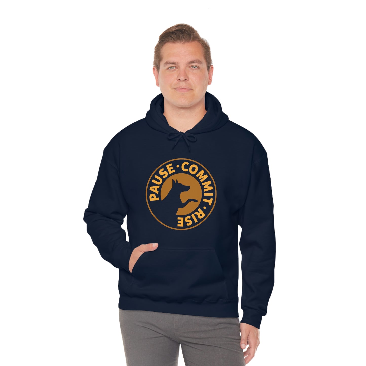 Pause Commit Rise Official Advanced Performance Unisex Heavy Blend™ Hooded Sweatshirt