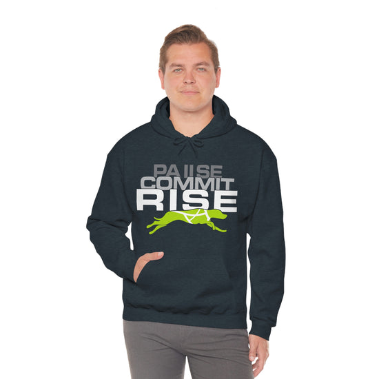 Pause Commit Rise Official Advanced Performance Canine Unisex Heavy Blend™ Hooded Sweatshirt