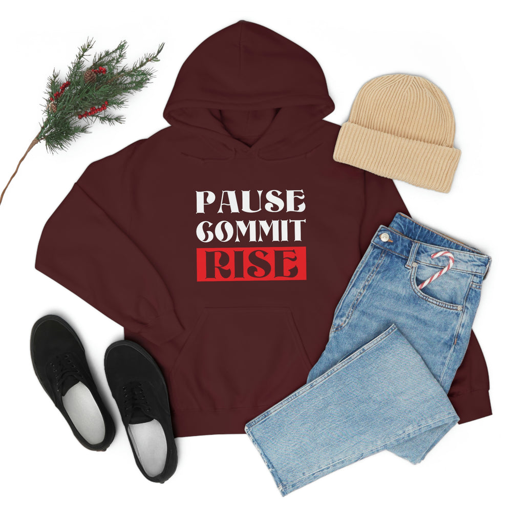 
                      
                        Pause Commit Rise Official Advanced Performance Unisex Heavy Blend™ Hooded Sweatshirt
                      
                    
