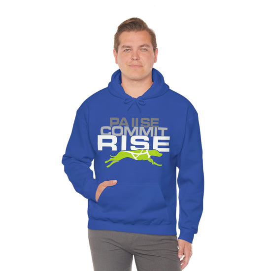 Pause Commit Rise Official Advanced Performance Canine Unisex Heavy Blend™ Hooded Sweatshirt