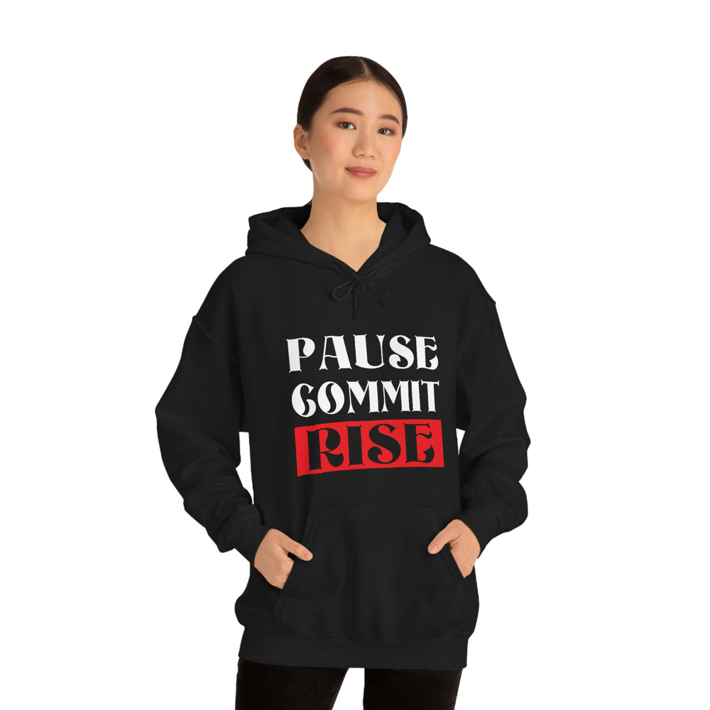
                      
                        Pause Commit Rise Official Advanced Performance Unisex Heavy Blend™ Hooded Sweatshirt
                      
                    