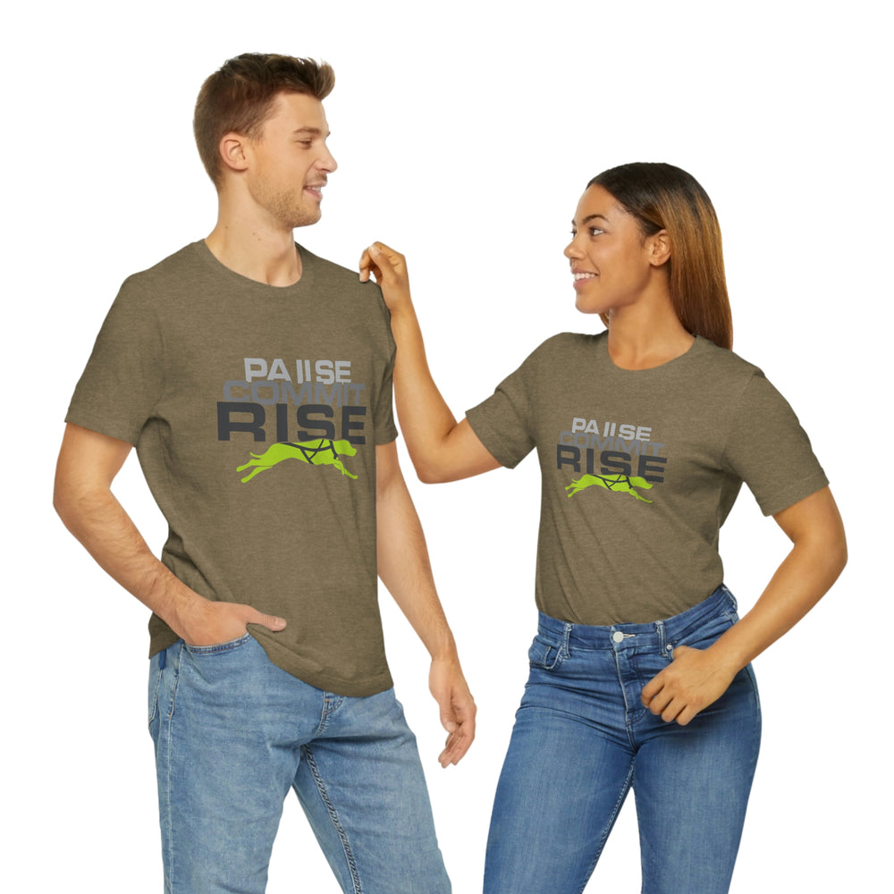 
                      
                        Pause Commit Rise Official Advanced Performance Canine Short Sleeve Tee
                      
                    
