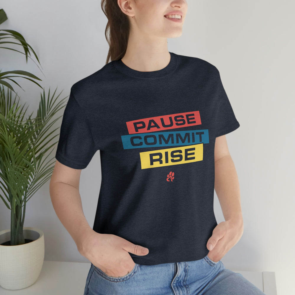 
                      
                        Pause Commit Rise Official Advanced Performance Short Sleeve Tee
                      
                    