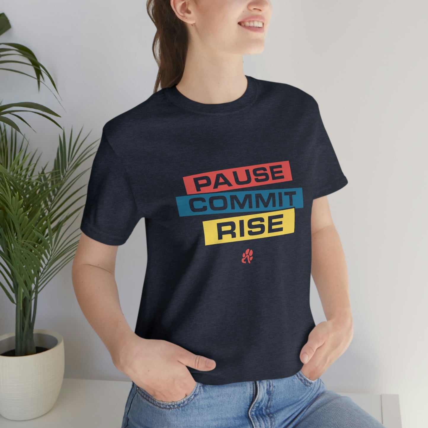 Pause Commit Rise Official Advanced Performance Short Sleeve Tee