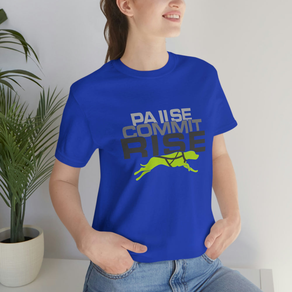 
                      
                        Pause Commit Rise Official Advanced Performance Canine Short Sleeve Tee
                      
                    