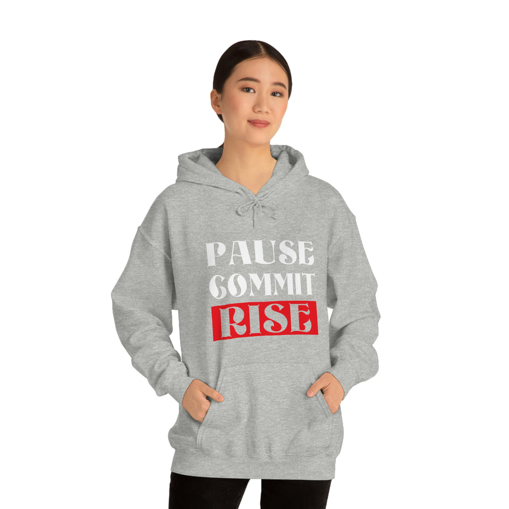 
                      
                        Pause Commit Rise Official Advanced Performance Unisex Heavy Blend™ Hooded Sweatshirt
                      
                    