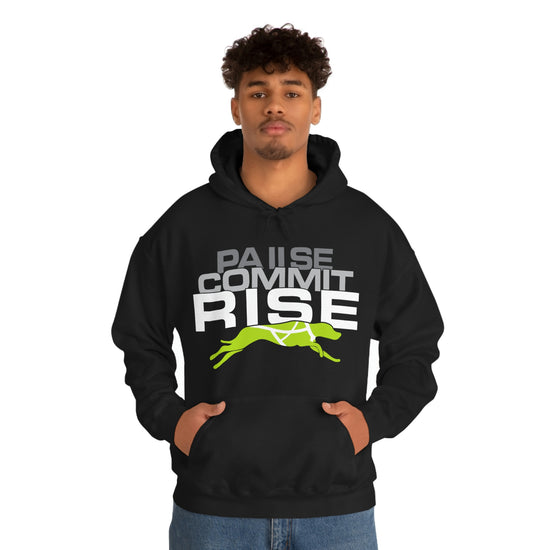 Pause Commit Rise Official Advanced Performance Canine Unisex Heavy Blend™ Hooded Sweatshirt