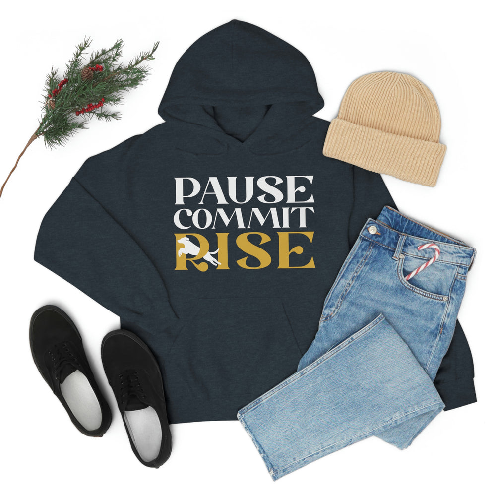 Pause Commit Rise Official Advanced Performance Canine Unisex Heavy Blend™ Hooded Sweatshirt