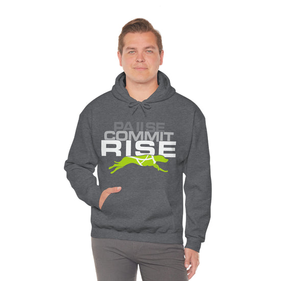 Pause Commit Rise Official Advanced Performance Canine Unisex Heavy Blend™ Hooded Sweatshirt