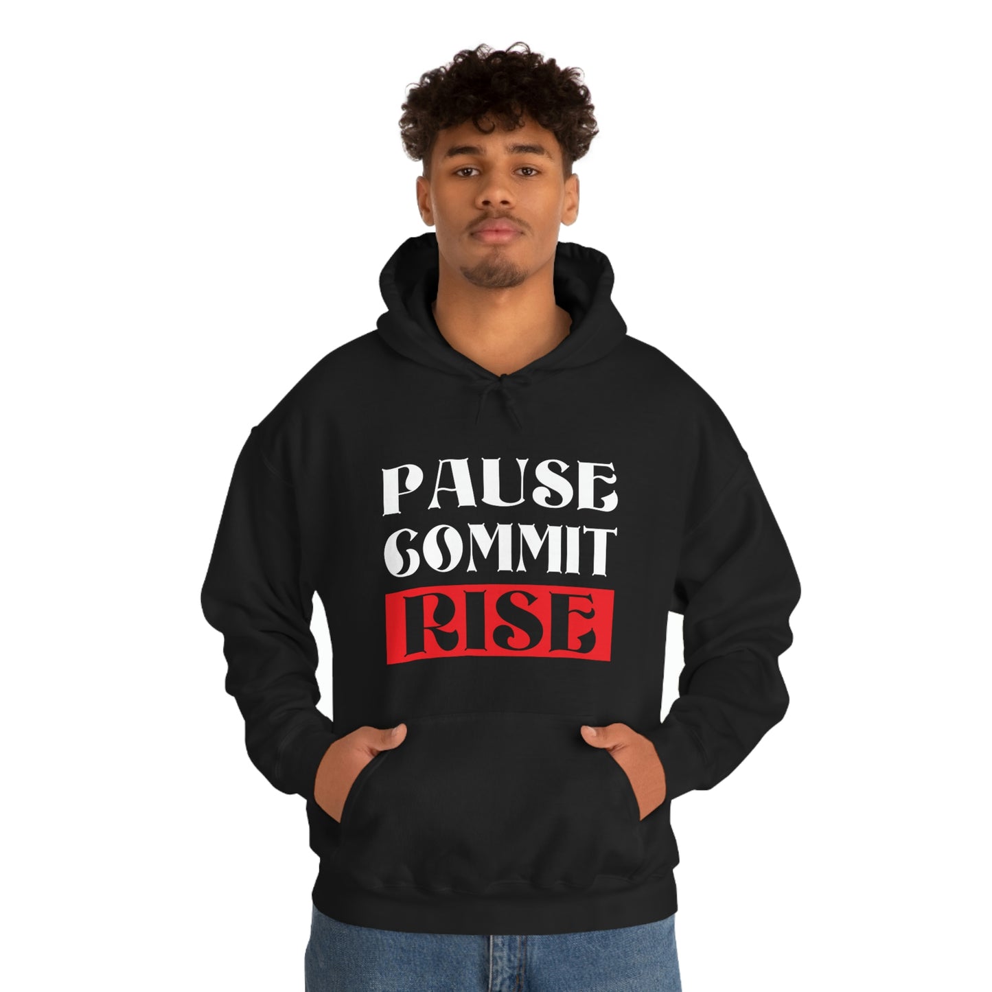 Pause Commit Rise Official Advanced Performance Unisex Heavy Blend™ Hooded Sweatshirt