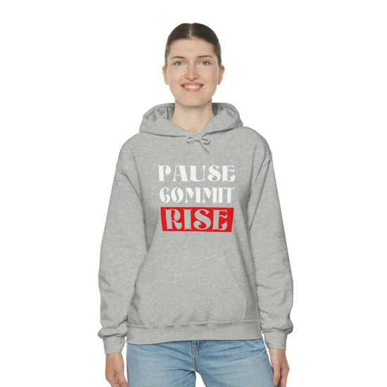 Pause Commit Rise Official Advanced Performance Unisex Heavy Blend™ Hooded Sweatshirt