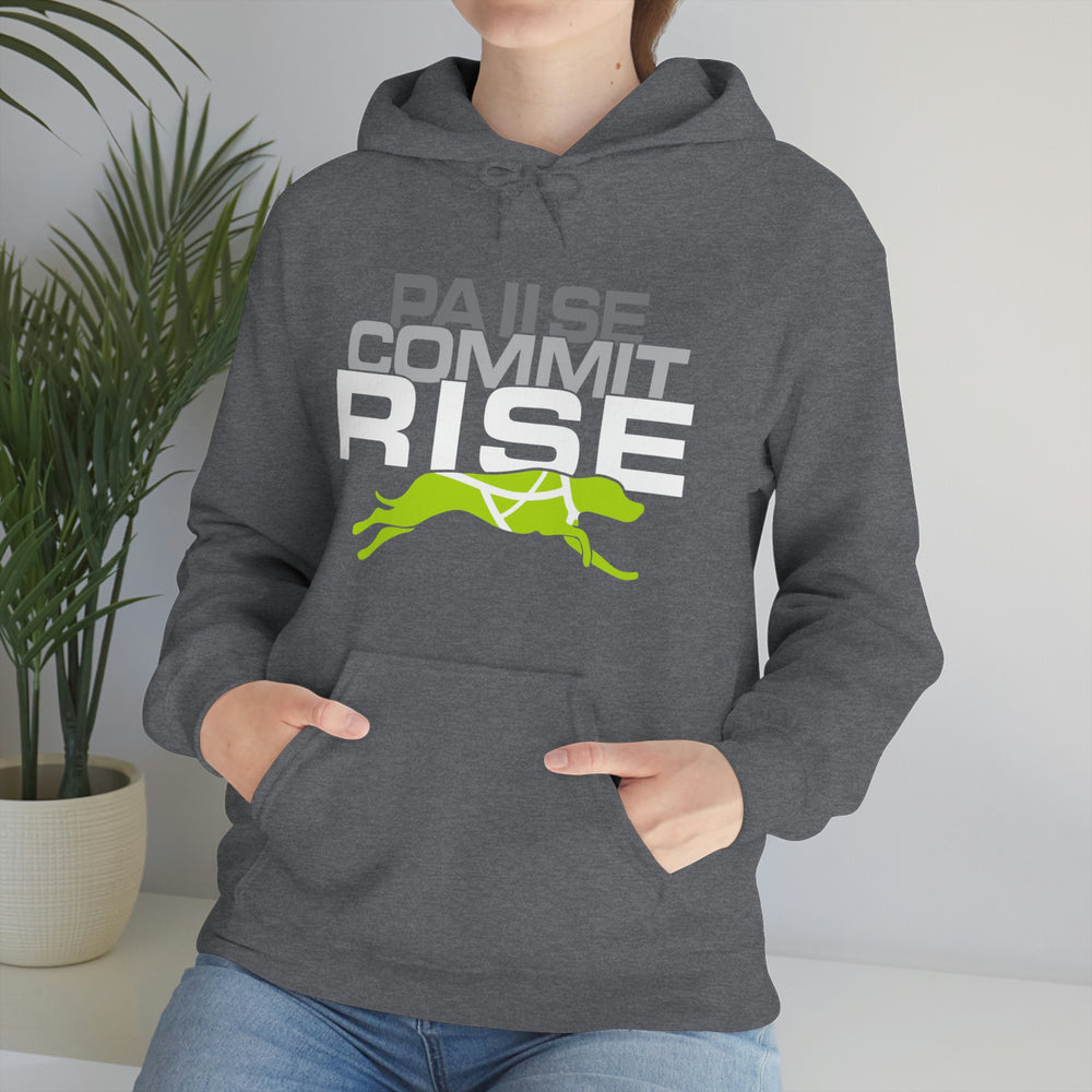 
                      
                        Pause Commit Rise Official Advanced Performance Canine Unisex Heavy Blend™ Hooded Sweatshirt
                      
                    