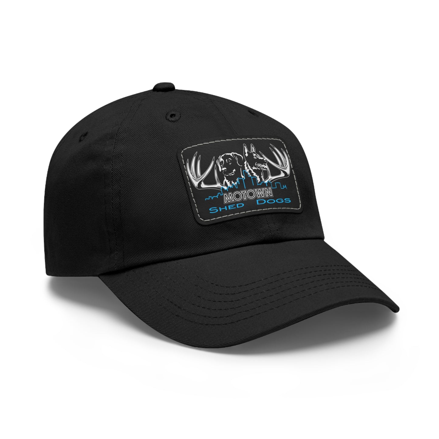 MoTown Multi Color hat with Leather Patch (Rectangle)