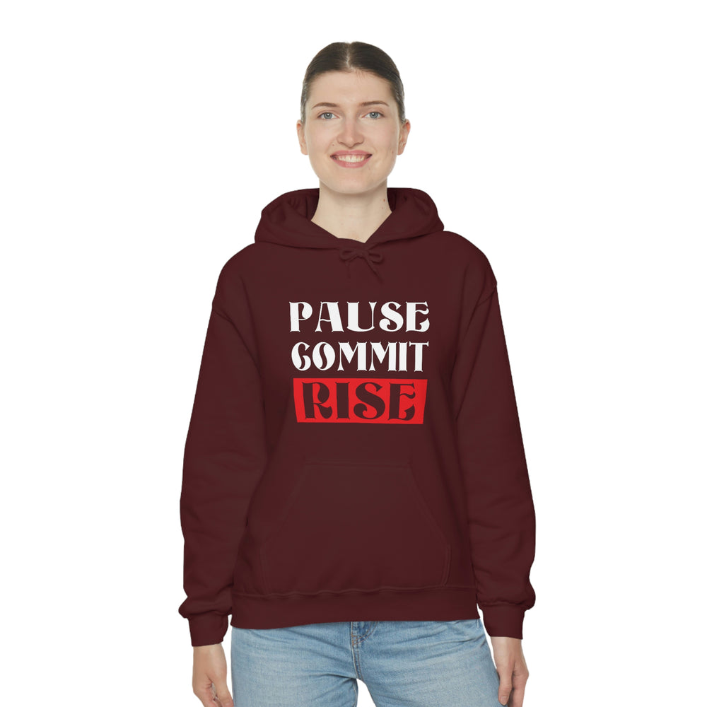 
                      
                        Pause Commit Rise Official Advanced Performance Unisex Heavy Blend™ Hooded Sweatshirt
                      
                    