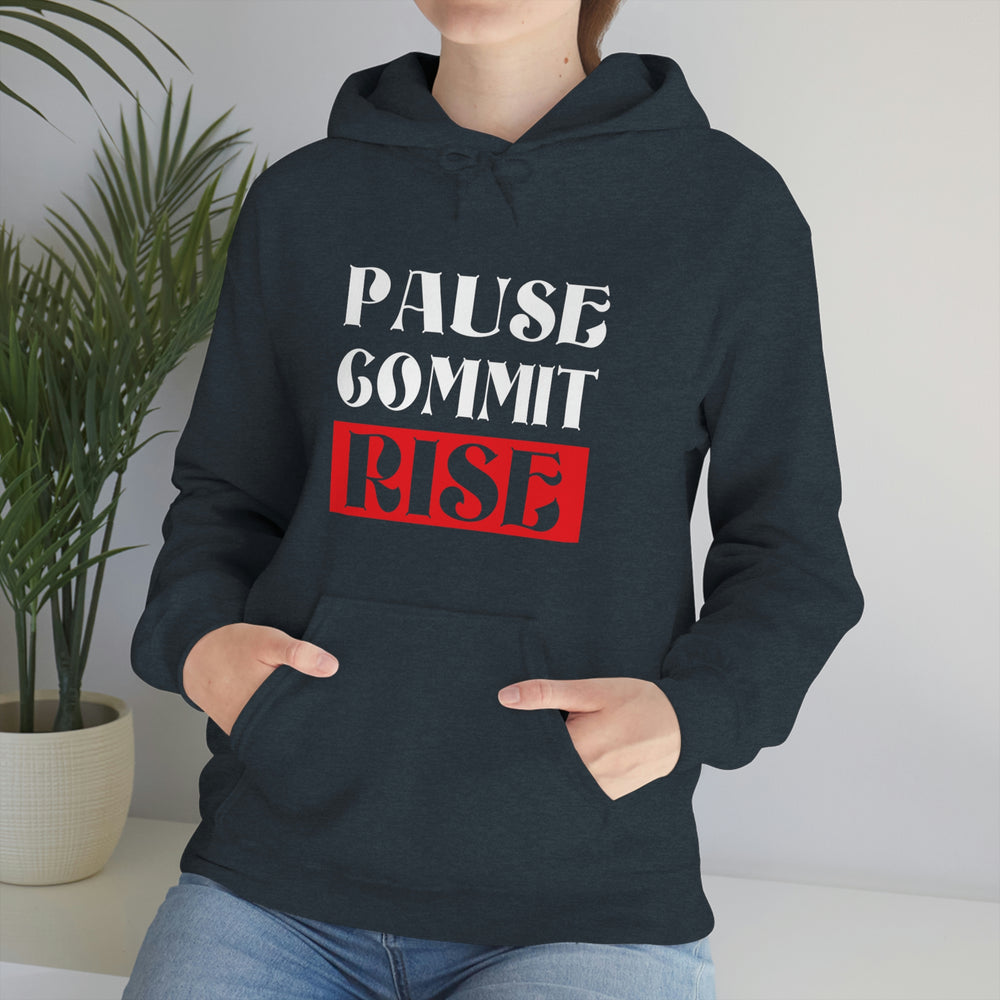 
                      
                        Pause Commit Rise Official Advanced Performance Unisex Heavy Blend™ Hooded Sweatshirt
                      
                    