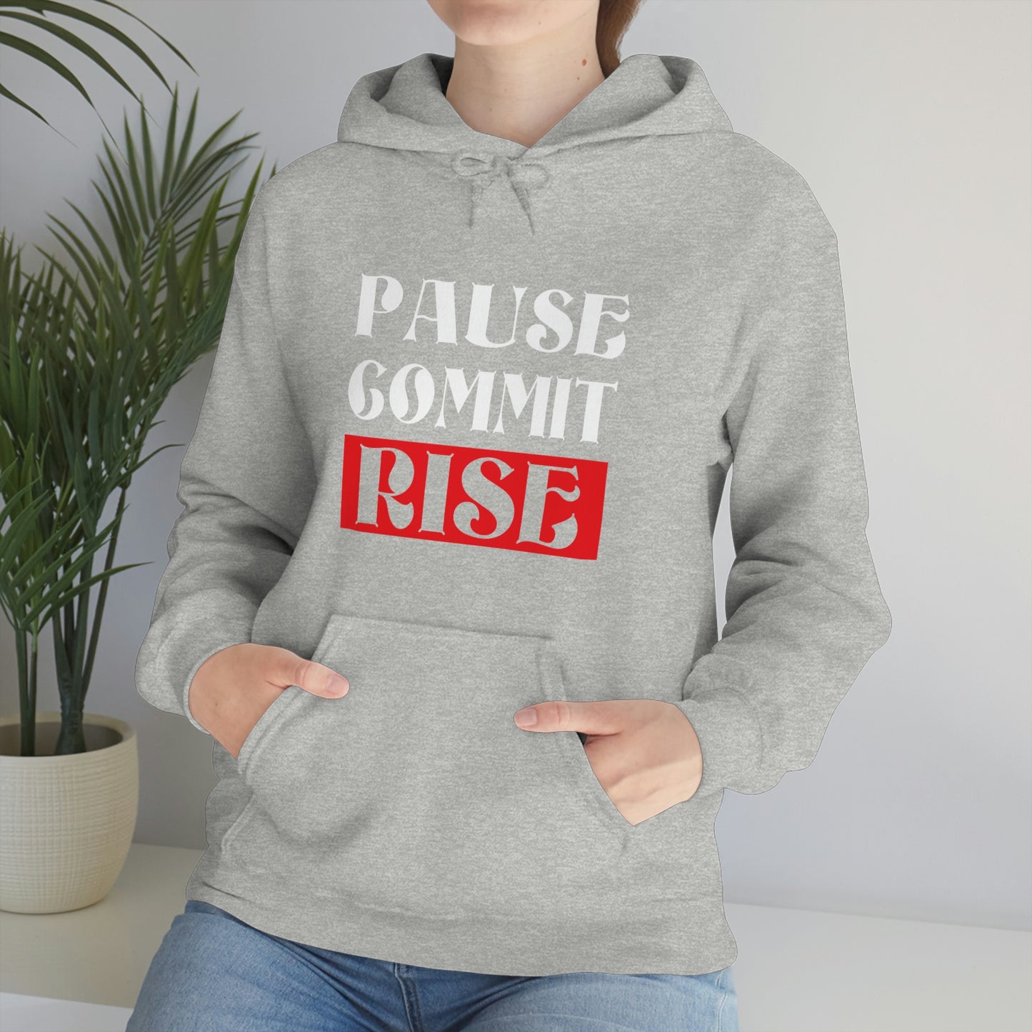 Pause Commit Rise Official Advanced Performance Unisex Heavy Blend™ Hooded Sweatshirt