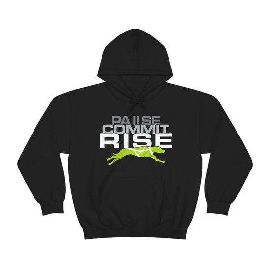 Pause Commit Rise Official Advanced Performance Canine Unisex Heavy Blend™ Hooded Sweatshirt