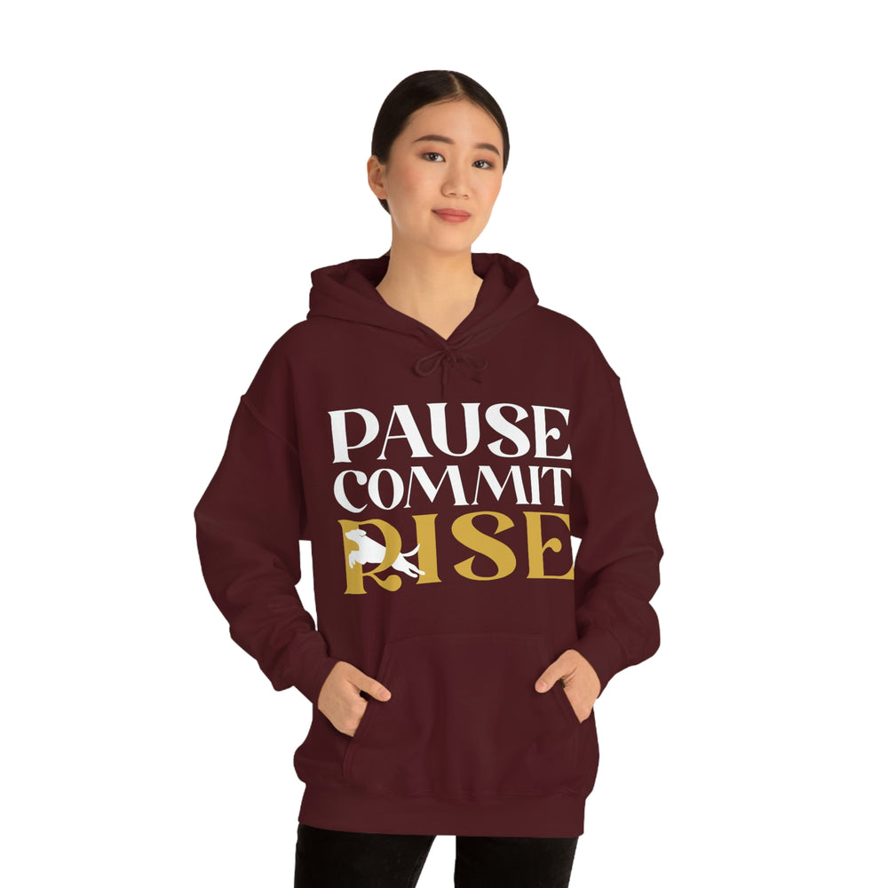
                      
                        Pause Commit Rise Official Advanced Performance Canine Unisex Heavy Blend™ Hooded Sweatshirt
                      
                    