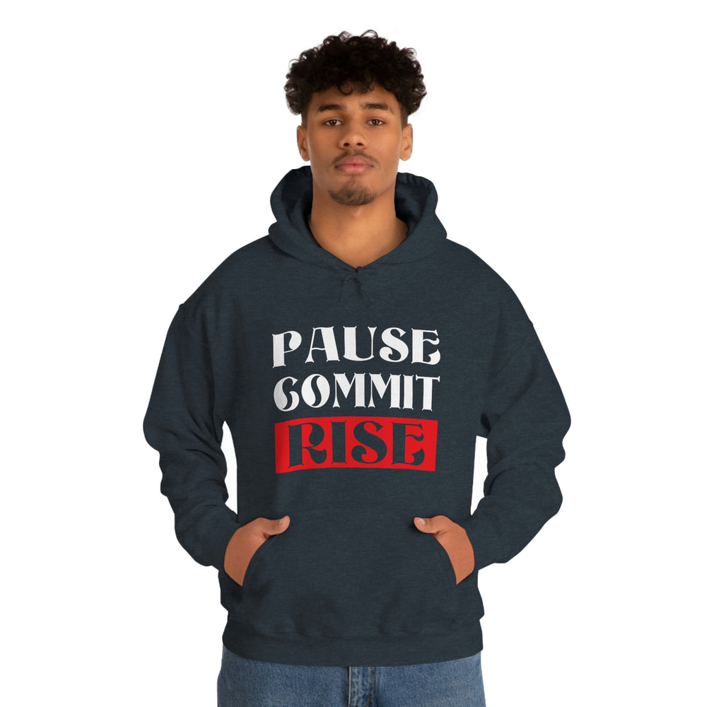 
                      
                        Pause Commit Rise Official Advanced Performance Unisex Heavy Blend™ Hooded Sweatshirt
                      
                    
