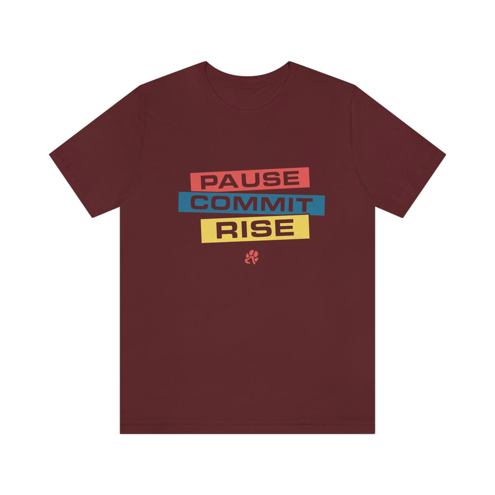 
                      
                        Pause Commit Rise Official Advanced Performance Short Sleeve Tee
                      
                    