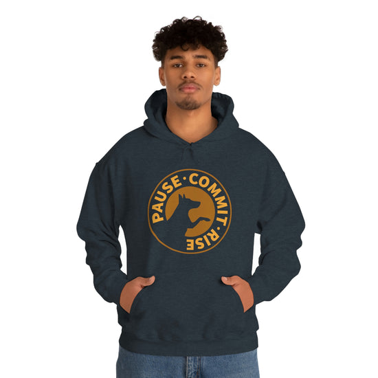 Pause Commit Rise Official Advanced Performance Unisex Heavy Blend™ Hooded Sweatshirt