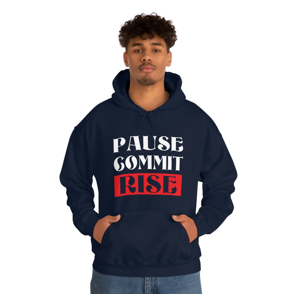 
                      
                        Pause Commit Rise Official Advanced Performance Unisex Heavy Blend™ Hooded Sweatshirt
                      
                    