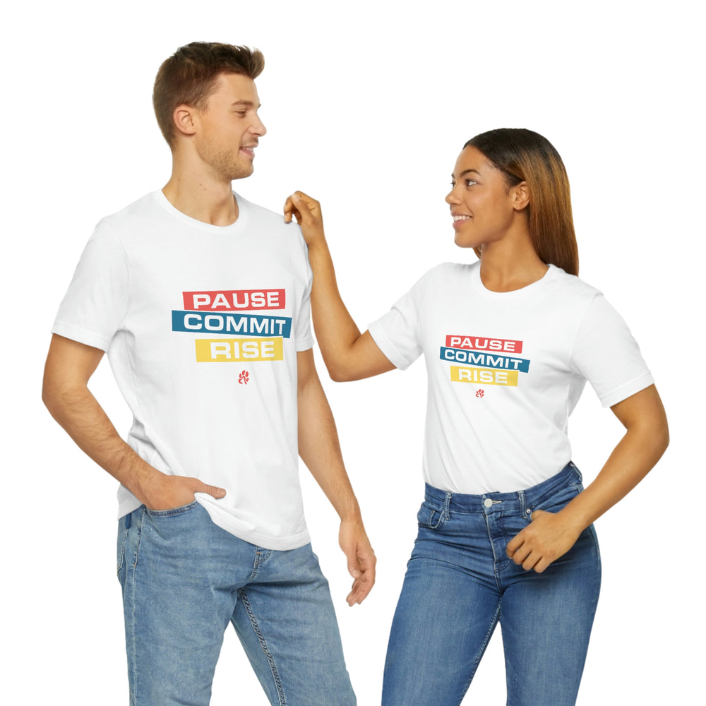 
                      
                        Pause Commit Rise Official Advanced Performance Short Sleeve Tee
                      
                    