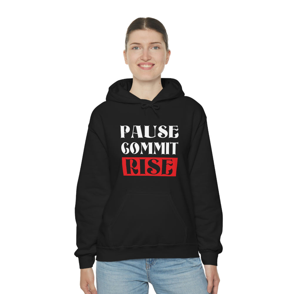 
                      
                        Pause Commit Rise Official Advanced Performance Unisex Heavy Blend™ Hooded Sweatshirt
                      
                    