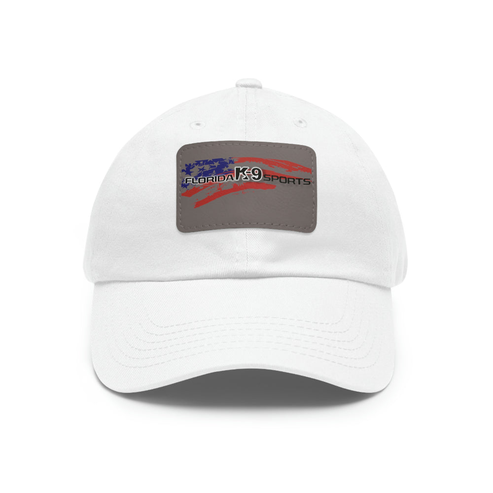 Multi Color Hat with Leather Patch (Rectangle)