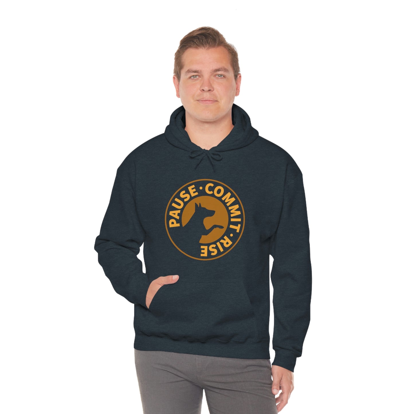 Pause Commit Rise Official Advanced Performance Unisex Heavy Blend™ Hooded Sweatshirt