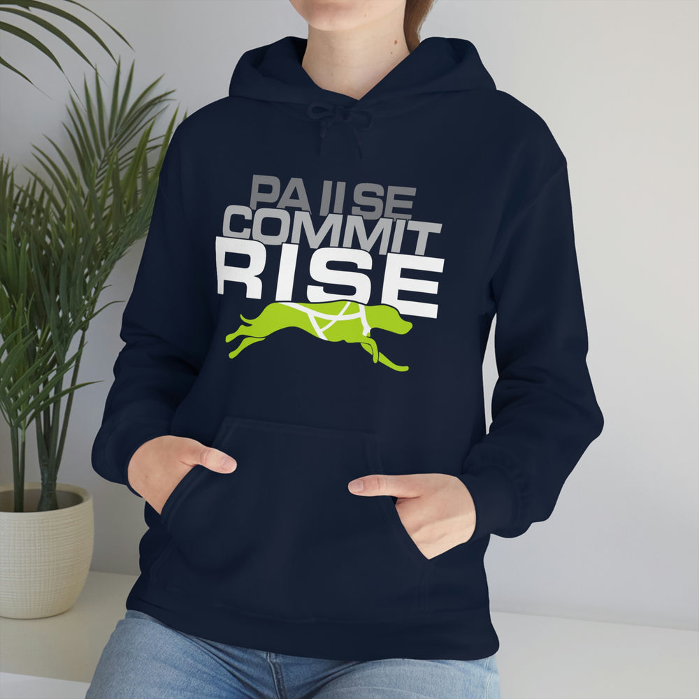
                      
                        Pause Commit Rise Official Advanced Performance Canine Unisex Heavy Blend™ Hooded Sweatshirt
                      
                    