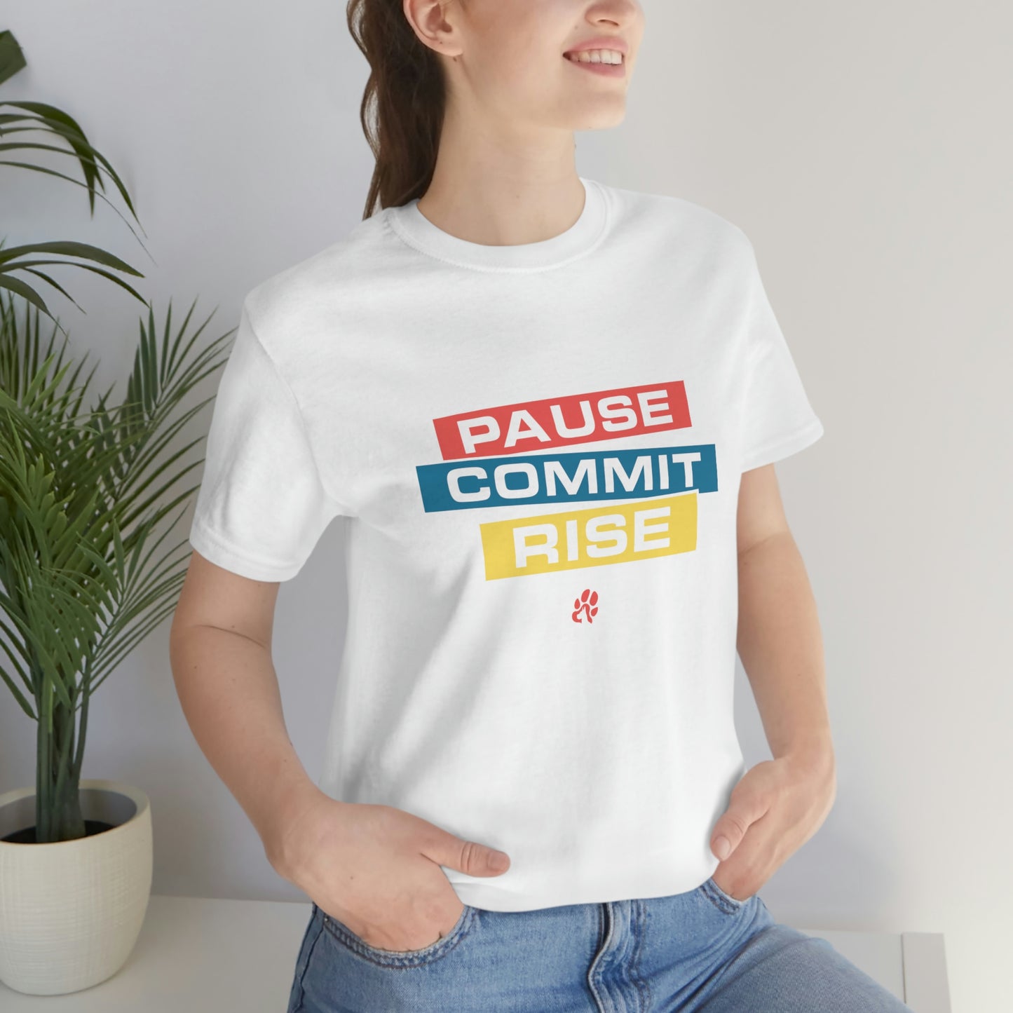 Pause Commit Rise Official Advanced Performance Short Sleeve Tee