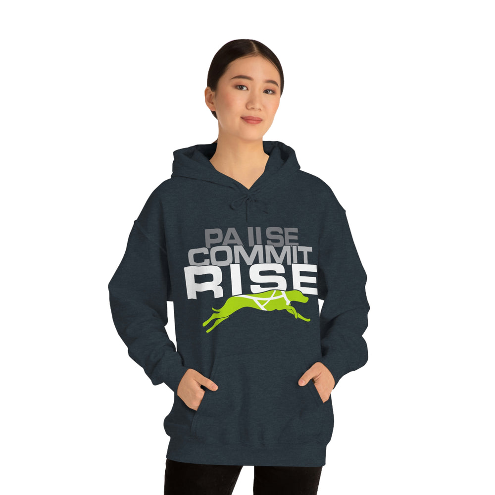
                      
                        Pause Commit Rise Official Advanced Performance Canine Unisex Heavy Blend™ Hooded Sweatshirt
                      
                    