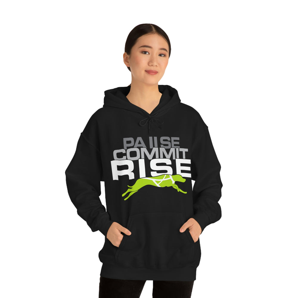 
                      
                        Pause Commit Rise Official Advanced Performance Canine Unisex Heavy Blend™ Hooded Sweatshirt
                      
                    