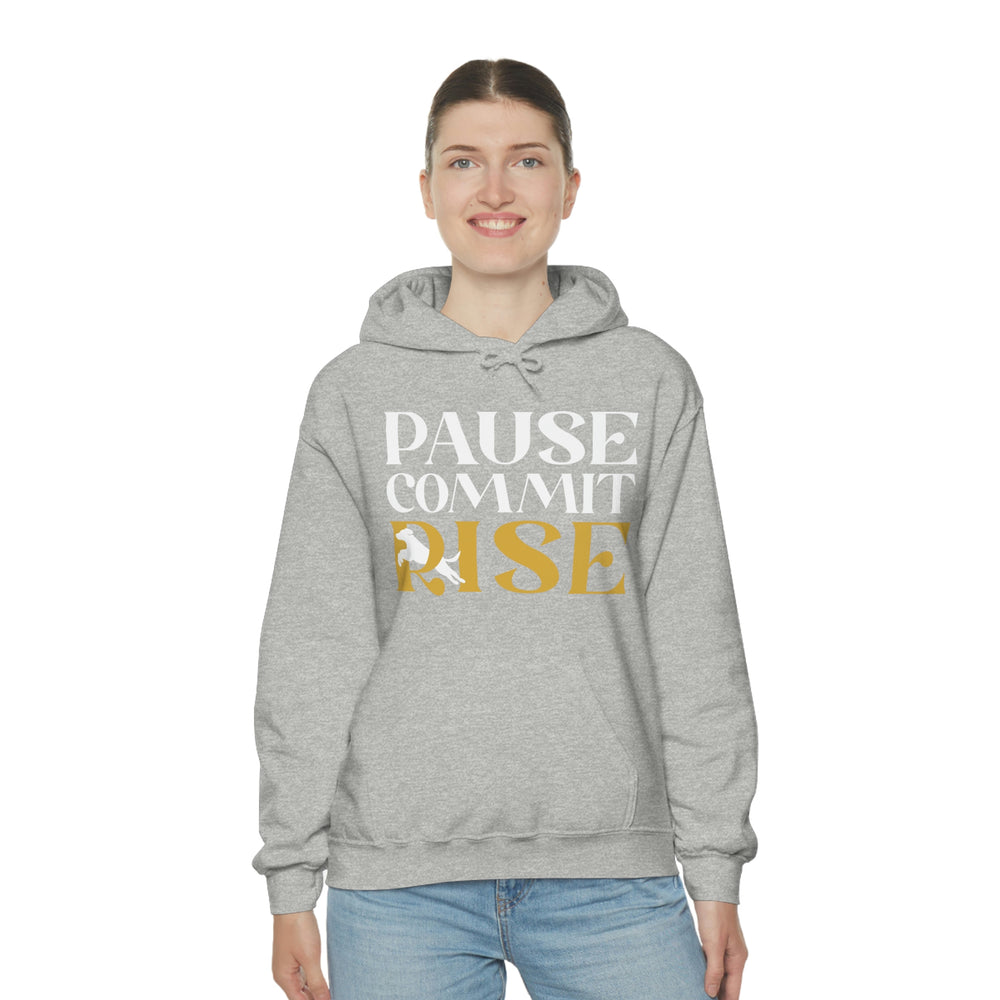 
                      
                        Pause Commit Rise Official Advanced Performance Canine Unisex Heavy Blend™ Hooded Sweatshirt
                      
                    